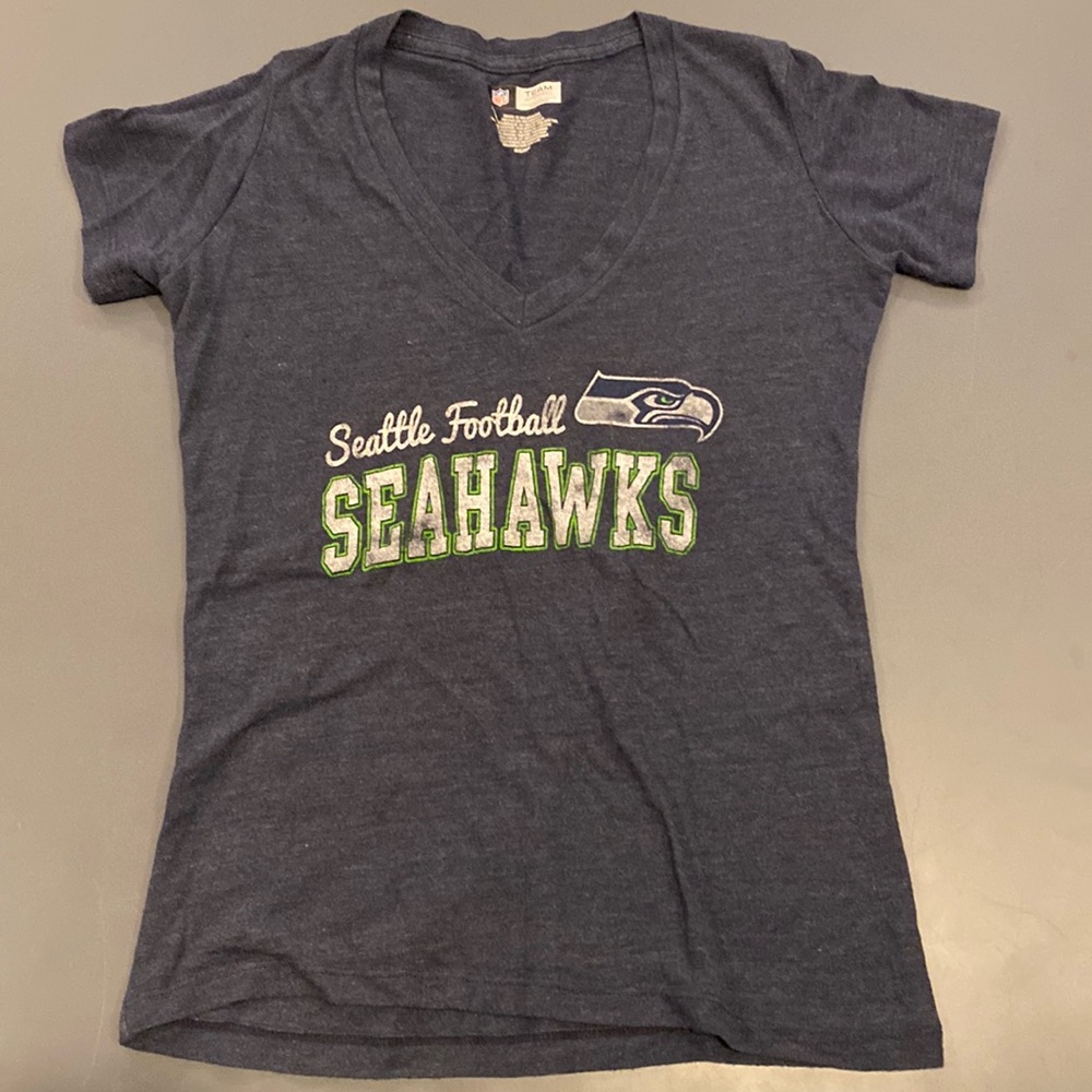 Seattle Seahawks Navy Blue V Neck!!